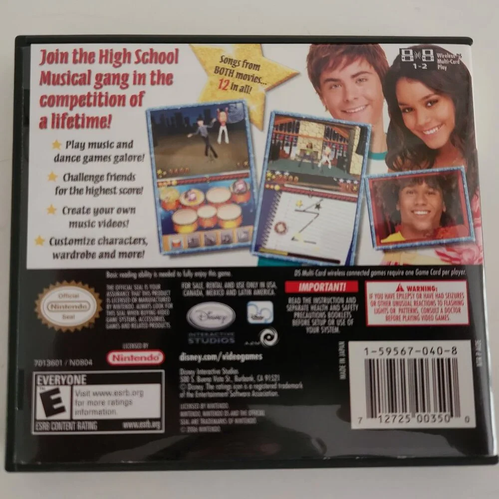 High School Musical Makin' the Cut! Nintendo DS Game